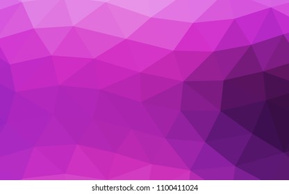 Light Pink vector abstract polygonal abstract polygonal. Modern geometrical abstract illustration with gradient. The template can be used as a background for cell phones.