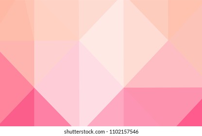 Light Pink vector abstract polygonal background. Creative geometric illustration in Origami style with gradient. A new texture for your design.