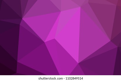 Light Pink vector abstract polygonal pattern. Creative geometric illustration in Origami style with gradient. The polygonal design can be used for your web site.