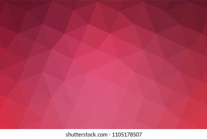 Light Pink vector abstract polygonal background. Modern geometrical abstract illustration with gradient. A new texture for your design.