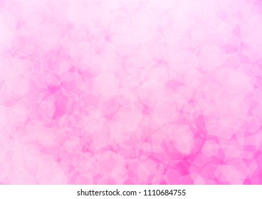 Light Pink vector abstract polygonal background. A vague abstract illustration with gradient. A completely new template for your business design.