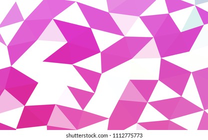 Light Pink vector abstract polygonal abstract polygonal. Colorful illustration in abstract style with gradient. The elegant pattern can be used as part of a brand book.