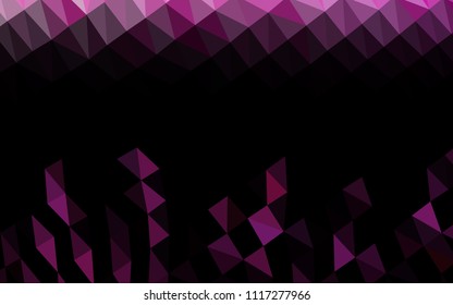 Light Pink vector abstract polygonal texture. Modern geometrical abstract illustration with gradient. Brand new style for your business design.