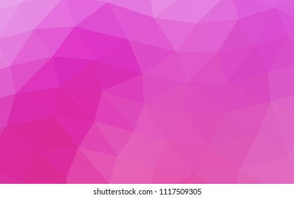 Light Pink vector abstract polygonal abstract polygonal. Creative illustration in halftone style with gradient. A completely new design for your business.