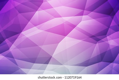 Light Pink vector abstract polygonal template. A sample with polygonal shapes. New template for your brand book.