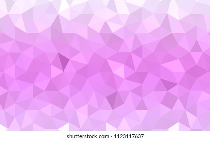 Light Pink vector abstract polygonal template. A completely new color illustration in a polygonal style. Textured pattern for your backgrounds.