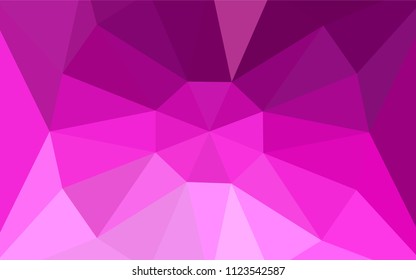 Light Pink vector abstract polygonal template with a gem in a centre. Polygonal abstract illustration with gradient. A new texture for your web site.