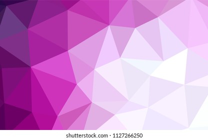 Light Pink vector abstract polygonal pattern. Geometric illustration in Origami style with gradient.  Pattern for a brand book's backdrop.