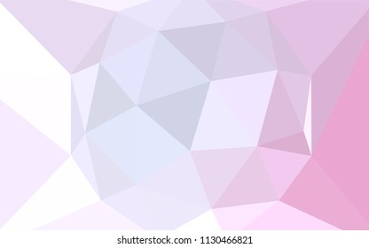 Light Pink vector abstract polygonal template. A completely new color illustration in a polygonal style. Template for cell phone's backgrounds.