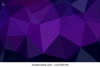 Light Pink vector abstract polygonal template. A sample with polygonal shapes. Triangular pattern for your design.