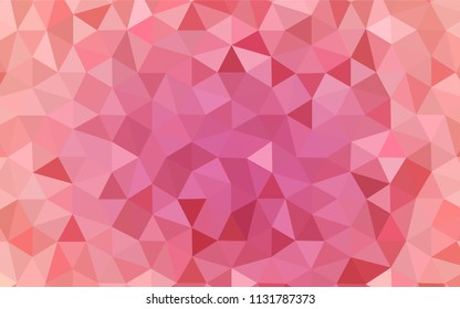 Light Pink vector abstract polygonal background. A sample with polygonal shapes. Completely new template for your banner.