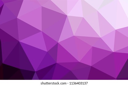 Light Pink vector abstract polygonal background. A completely new color illustration in a polygonal style. A new texture for your web site.