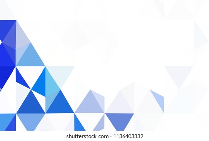 Light Pink vector abstract polygonal background. Creative illustration in halftone style with triangles. Completely new template for your banner.