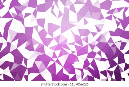 Light Pink vector abstract polygonal pattern. A sample with polygonal shapes. A new texture for your web site.