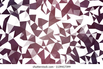Light Pink vector abstract polygonal pattern. Colorful illustration in polygonal style with gradient. New template for your brand book.