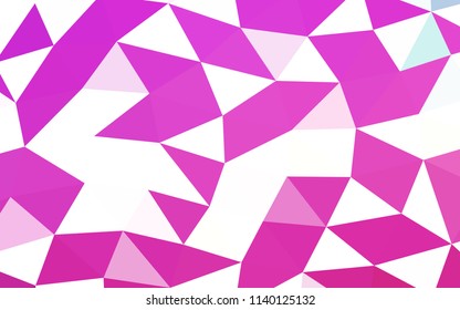 Light Pink vector abstract polygonal abstract polygonal. Creative geometric illustration in Origami style with gradient. Brand new design for your business.