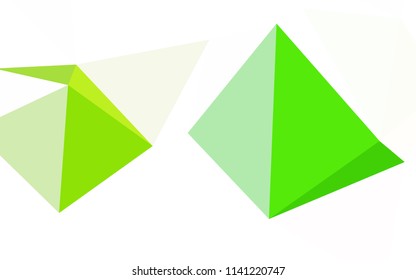 Light Pink vector abstract polygonal background. Shining polygonal illustration, which consist of triangles. Best triangular design for your business.
