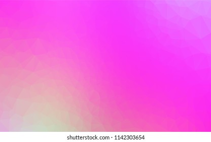 Light Pink vector abstract polygonal layout. A completely new color illustration in a vague style. Brand new design for your business.