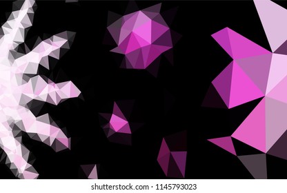 Light Pink vector abstract polygonal layout. Brand new colored illustration in blurry style with gradient. Brand new style for your business design.