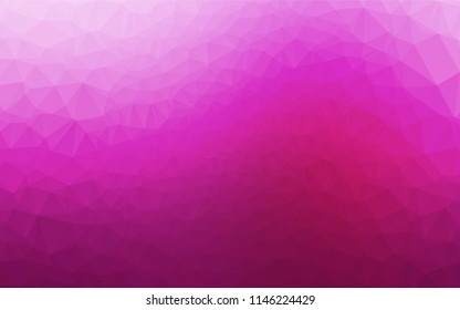 Light Pink vector abstract polygonal layout. A sample with polygonal shapes. The completely new template can be used for your brand book.