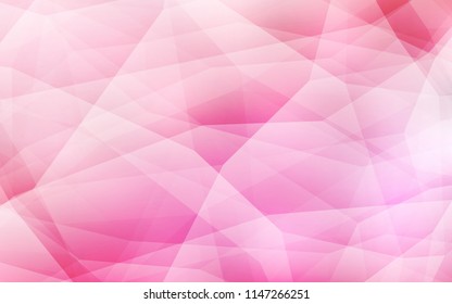 Light Pink vector abstract polygonal background. A sample with polygonal shapes. Polygonal design for your web site.