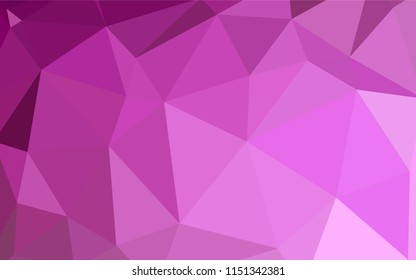 Light Pink vector abstract polygonal pattern. Creative geometric illustration in Origami style with gradient. Completely new template for your banner.