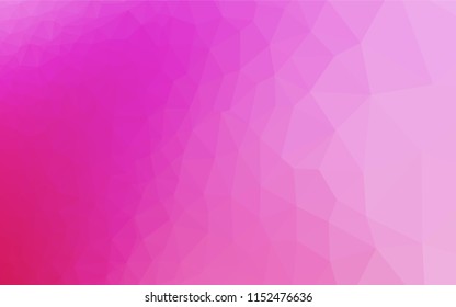 Light Pink vector abstract polygonal texture. Modern geometrical abstract illustration with gradient. Brand new design for your business.