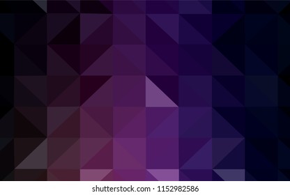 Light Pink vector abstract polygonal background. Shining colorful illustration with triangles. A completely new design for your leaflet.