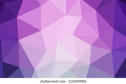 Light Pink vector abstract polygonal background. Colorful illustration in abstract style with triangles. Template for cell phone's backgrounds.
