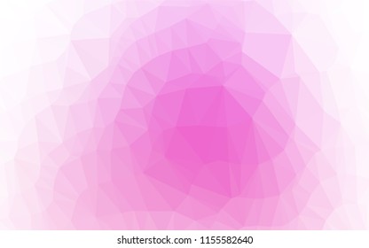 Light Pink vector abstract polygonal cover. Brand new colored illustration in blurry style with gradient. The template can be used as a background for cell phones.