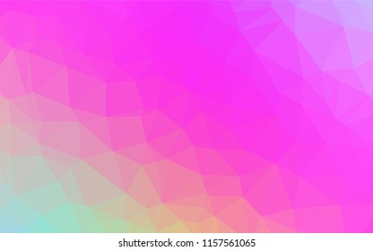 Light Pink vector abstract polygonal texture. A vague abstract illustration with gradient. A completely new design for your business.