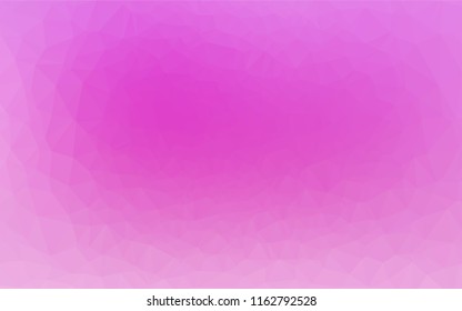 Light Pink vector abstract polygonal cover. A vague abstract illustration with gradient. The best triangular design for your business.