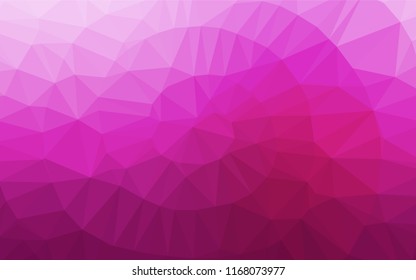 Light Pink vector abstract polygonal cover. Glitter abstract illustration with an elegant design. The template can be used as a background for cell phones.