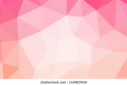 Light Pink vector abstract polygonal pattern. A sample with polygonal shapes. A completely new design for your leaflet.