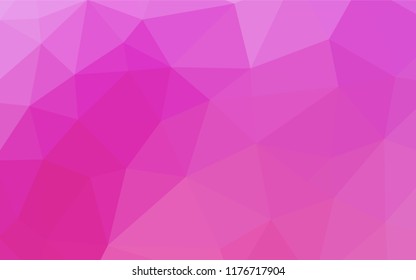 Light Pink vector abstract polygonal layout. A vague abstract illustration with gradient. The elegant pattern can be used as part of a brand book.