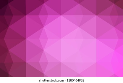Light Pink vector abstract polygonal background. A sample with polygonal shapes. The template for cell phone's backgrounds.