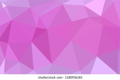 Light Pink vector abstract polygonal template. Colorful abstract illustration with triangles. Brand new design for your business.