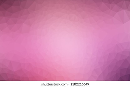 Light Pink vector abstract polygonal texture. An elegant bright illustration with gradient. The elegant pattern can be used as part of a brand book.