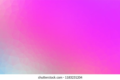 Light Pink vector abstract polygonal layout. Modern geometrical abstract illustration with gradient. A completely new design for your business.
