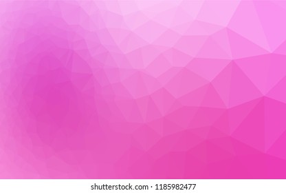 Light Pink vector abstract polygonal cover. Creative geometric illustration in Origami style with gradient. A completely new design for your business.