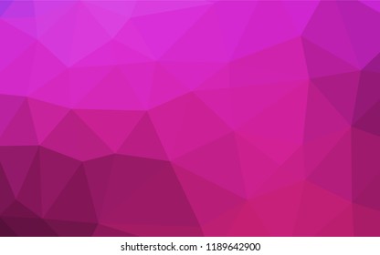 Light Pink vector abstract polygonal layout. Colorful illustration in abstract style with gradient. The textured pattern can be used for background.