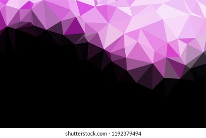 Light Pink vector abstract polygonal cover. Creative geometric illustration in Origami style with gradient. A new texture for your design.