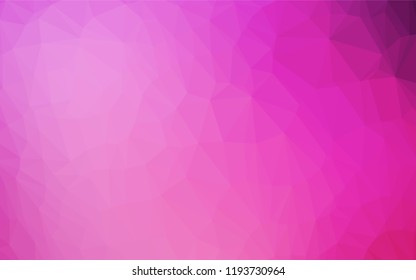 Light Pink vector abstract polygonal texture. Creative geometric illustration in Origami style with gradient. A completely new design for your business.