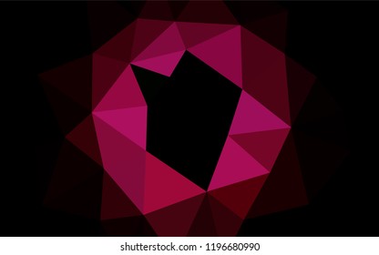 Light Pink vector abstract polygonal cover. Creative illustration in halftone style with gradient. The completely new template can be used for your brand book.