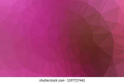 Light Pink vector abstract polygonal texture. A sample with polygonal shapes. The polygonal design can be used for your web site.