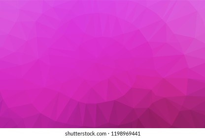 Light Pink vector abstract polygonal texture. Geometric illustration in Origami style with gradient.  A new texture for your design.