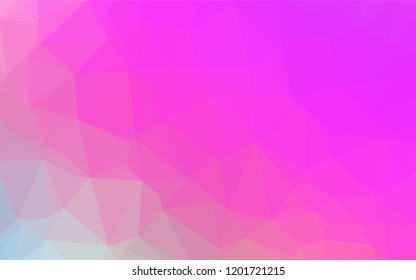Light Pink vector abstract polygonal cover. Colorful abstract illustration with gradient. The elegant pattern can be used as part of a brand book.