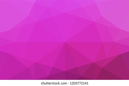 Light Pink vector abstract polygonal layout. Modern geometrical abstract illustration with gradient. Brand new style for your business design.