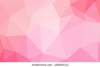 Light Pink vector abstract polygonal template. Polygonal abstract illustration with gradient. A new texture for your web site.