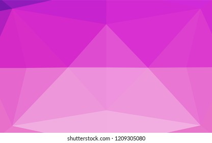 Light Pink vector abstract polygonal texture. A sample with polygonal shapes. Brand new design for your business.